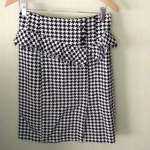 Nanette Lepore Black & White Pencil Skirt